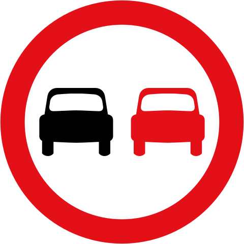No Overtaking sign