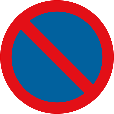 No Stopping/Parking Sign